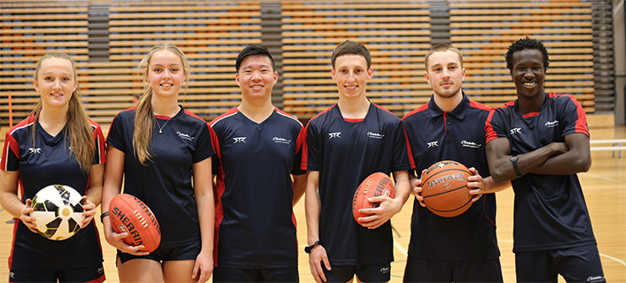 Group photoshoot for sports academy