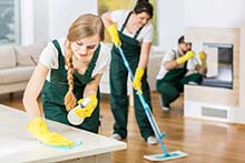 cleaning business workers